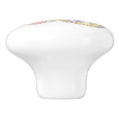 Decoratieve letter B monogram handvat knop (Zijkant)