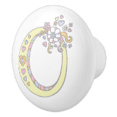Decoratieve letter O monogram handvat knop (Rechts)