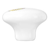 Decoratieve letter P monogram handvat knop (Zijkant)