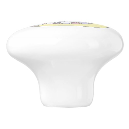 Decoratieve letter S monogram handvat pull knop (Zijkant)