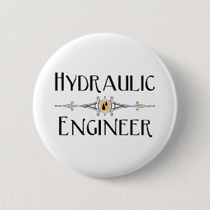Decoratieve lijn hydraulische ingenieur ronde button 5,7 cm
