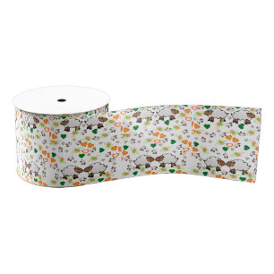 Decoratieve linttanden Sinaasappels harten Schaap Grosgrain Lint