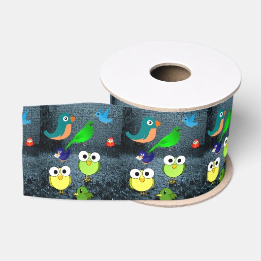 decoratieve lintvogels grosgrain lint (Spoel)