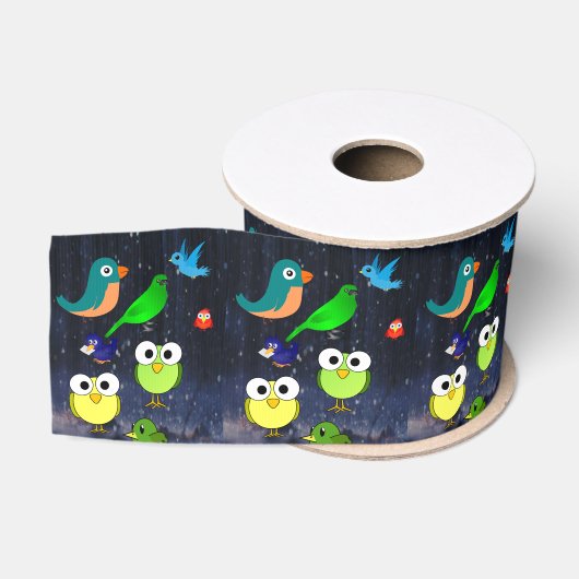 decoratieve lintvogels grosgrain lint (Spoel)