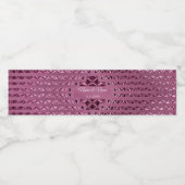 Decoratieve Magenta Waterfles Label Waterfles Etiket (Enkel label)