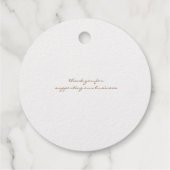 decoratieve mandala elegant script folie bedankjes labels (Achterkant)