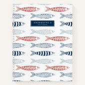 Decoratieve mediterrane sardines vis recept notitieboek (Voorkant)