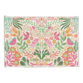 Decoratieve Mexicaanse Floral Kussensloop (Achterkant-Rechts)