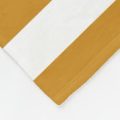 Decoratieve moderne bruine strepen Sjabloon Fleece Deken (Hoek)