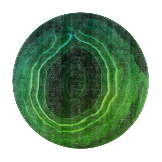 Decoratieve moderne groene trendy ongebruikelijk snijplank