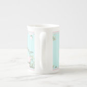 Decoratieve mok china shabby-rozen (Achterkant)