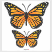 Decoratieve monarchvlinder sticker (Vel)