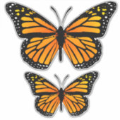 Decoratieve monarchvlinder sticker (Voorkant)