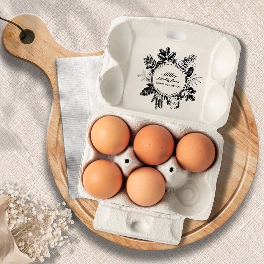 Decoratieve Myrtle Egg Carton Stempel