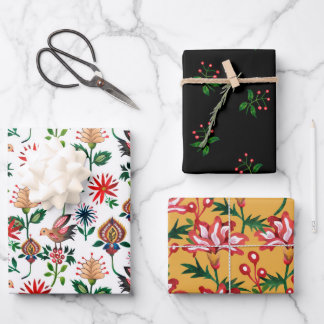 Decoratieve Oekraïense bloemen Inpakpapier Vel