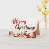 Decoratieve Ornamenten, kerstgroet Kaart (Gele Bloem)