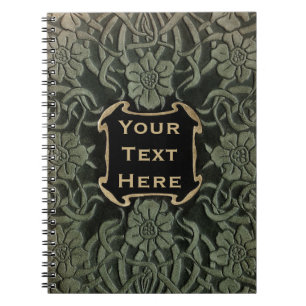 Decoratieve oude boekomslag: Retrofritorontwerp Notitieboek