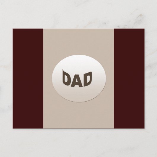 Decoratieve papa briefkaart (Voorkant)