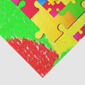 Decoratieve papieren puzzel tissuepapier (Detail)