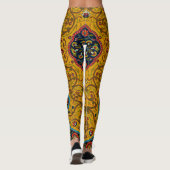  decoratieve Perzische bloemkunst Leggings (Achterkant)
