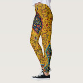  decoratieve Perzische bloemkunst Leggings (Links)