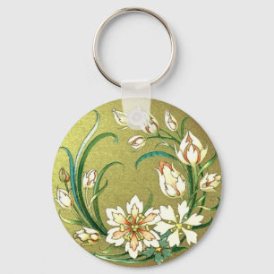 Decoratieve plant en bloemen - Groene Liefde Sleutelhanger