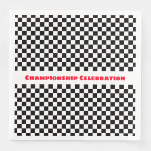 Decoratieve Race Thema Papier Diner Servet