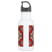 Decoratieve Red Retro Art Waterfles (Achterkant)
