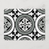 Decoratieve renaissance Rosette Tile Design Briefkaart (Voorkant)