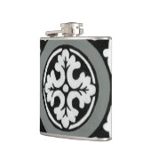 Decoratieve renaissance Rosette Tile Design Heupfles (Links)