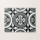 Decoratieve renaissance Rosette Tile Design Legpuzzel (Horizontaal)