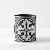 Decoratieve renaissance Rosette Tile Design Mok (Midden)