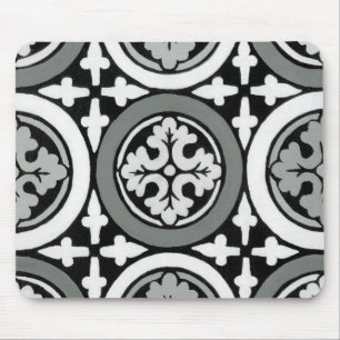 Decoratieve renaissance Rosette Tile Design Muismat