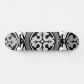 Decoratieve renaissance Rosette Tile Design Skateboard (Horizontaal)