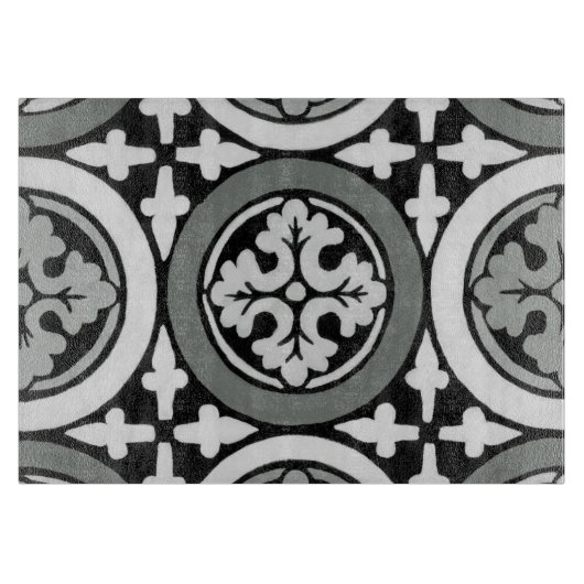 Decoratieve renaissance Rosette Tile Design Snijplank (Voorkant)