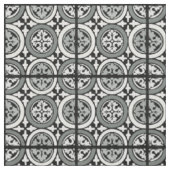 Decoratieve renaissance Rosette Tile Design Stof (Swatch)