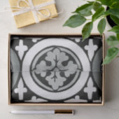 Decoratieve renaissance Rosette Tile Design Tissuepapier (Geschenk)