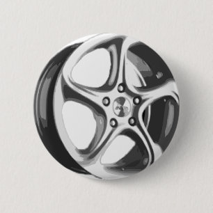 Decoratieve riem ronde button 5,7 cm
