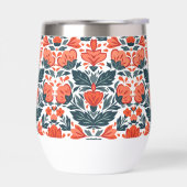 Decoratieve rode bloemen (Links)