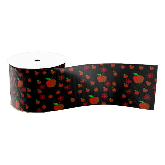 decoratieve rode lintappelen grosgrain lint (Spoel)