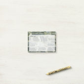 Decoratieve rottextuur met tekst post-it® notes (Op bureau)