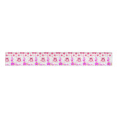 decoratieve roze lintuil grosgrain lint (Voorkant)