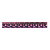 decoratieve roze lintuil grosgrain lint (Voorkant)