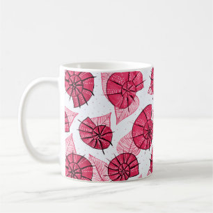 Decoratieve roze slakken Natuur Lover Koffiemok