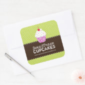 Decoratieve Schattige Cupcake Stickers (Envelop)