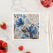 Decoratieve servetten (Blauwe Waterverf Floral Des (Insitu)