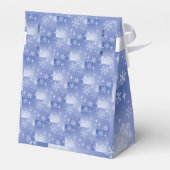 Decoratieve sneeuwvlok voor vakantie bedankdoosjes (Achterkant)