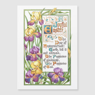 decoratieve Snijtekst met Irises