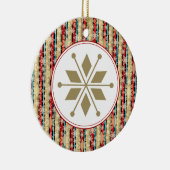 Decoratieve Snowflake-kerstversieringen Keramisch Ornament (Rechts)