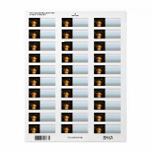 Decoratieve stemkaarsen etiket (Full Sheet)